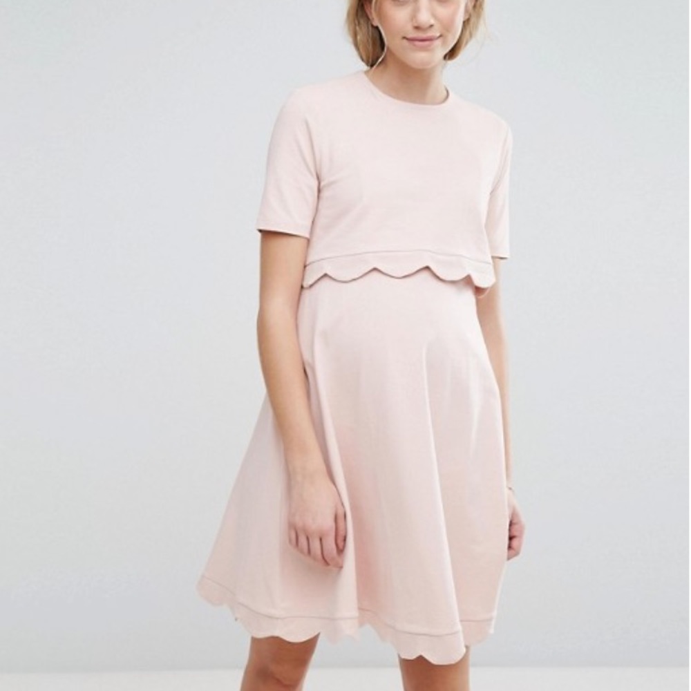ASOS maternity and nursing dress